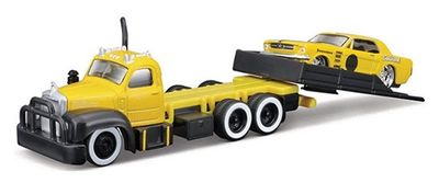 Maisto Elite Transport Mack B 61 B61 Recovery Truck + Ford Mustang 1965 "Edelbrock"