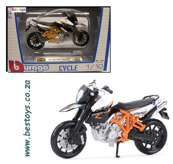 Burago Motorcycle Bike KTM 990 Supermoto R