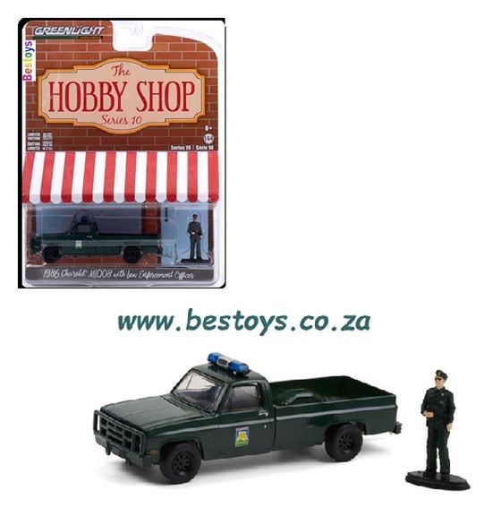 Greenlight Hobby Shop Chevy Chevrolet M 1008 M1008 1986 + Law enforcement Officer