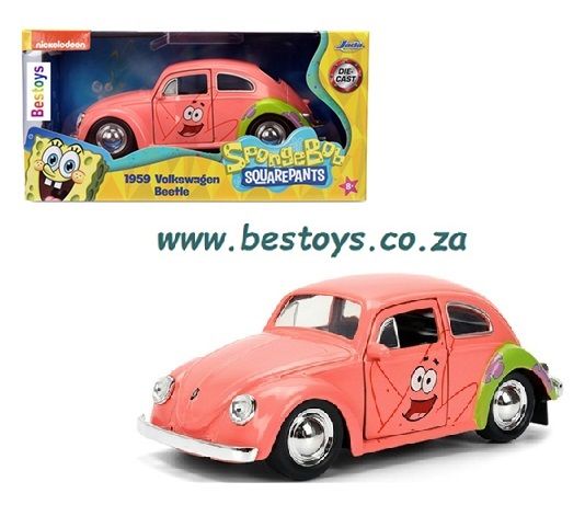 JADA 35479 VW Volkswagen Beetle 1959 Spongebob Squarepants