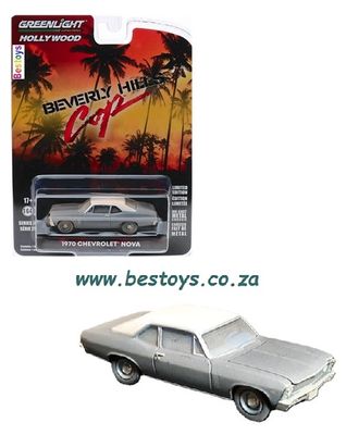Greenlight Hollywood Chevy Chevrolet Nova 1970 Beverly Hills Cop Movie Film Greenlight Hollywood Chevy Chevrolet Nova 1970 Beverly Hills Cop Movie Film