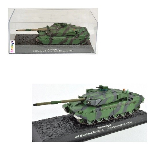 Military Tank Model Collection Challenger UK United Kingdom Mainland 1984 1/72 OO railway scale