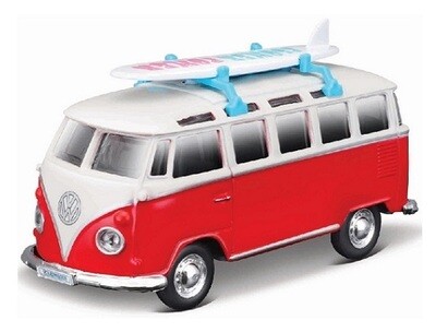 Maisto Weekenders VW Volkswagen Kombi Samba Bus T 1 T1 with surfboard