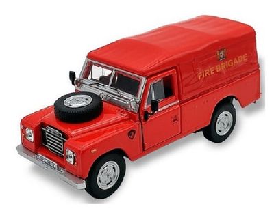 Cararama Hongwell Land Rover Series III 3 109 " inch Fire Brigade