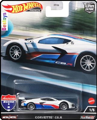 Hot Wheels Car Culture Set American Scene Ford Chevy Corvette Chevelle Dodge Tesla