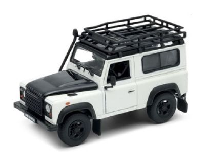 Welly Diecast Model Car 22498 Land Rover Defender 90 with snorkel 1/24 scale