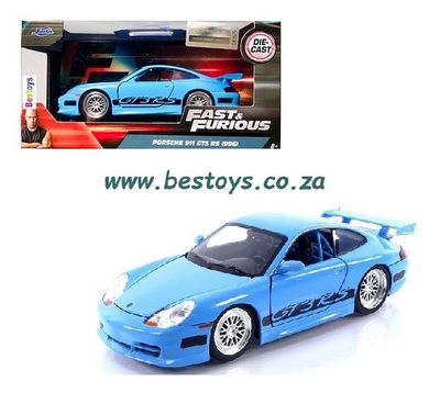 JADA 24037 Porsche 911 GT 3 GT3 RS 996 Brian Fast &amp; Furious Movie Film TV
