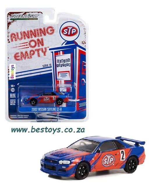 Greenlight Running on Empty Nissan Skyline GT-R 2002 No 2 "STP" Greenlight Running on Empty Nissan Skyline GT-R 2002 No 2 "STP"
