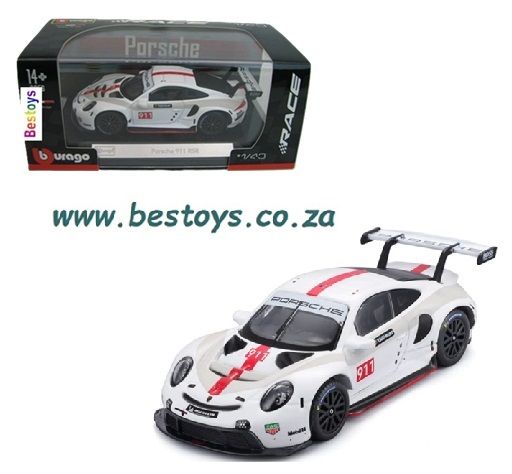 Burago Race 38302 Porsche 911 RSR No 911 "Tag Heuer"