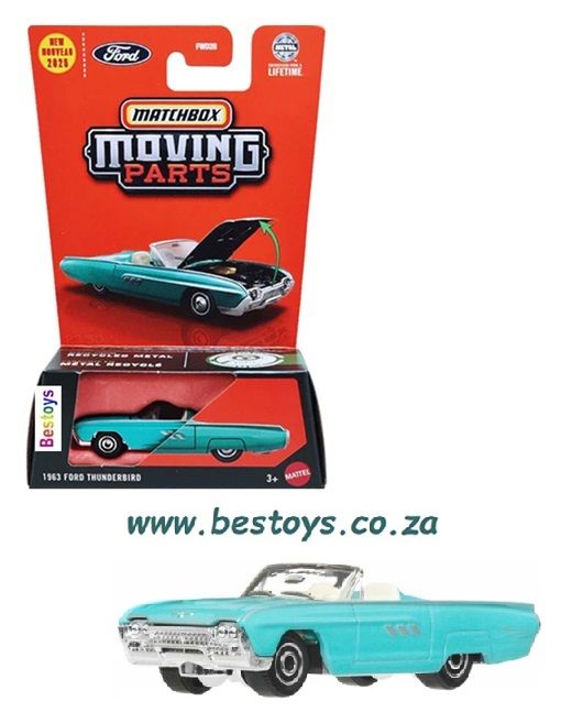 Matchbox Moving Parts 2025 Release G Ford Thunderbird 1963 Matchbox Moving Parts 2025 Release G Ford Thunderbird 1963