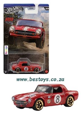 Hot Wheels Silver Series Rally Racers Honda S 800 S800 Racing No 8