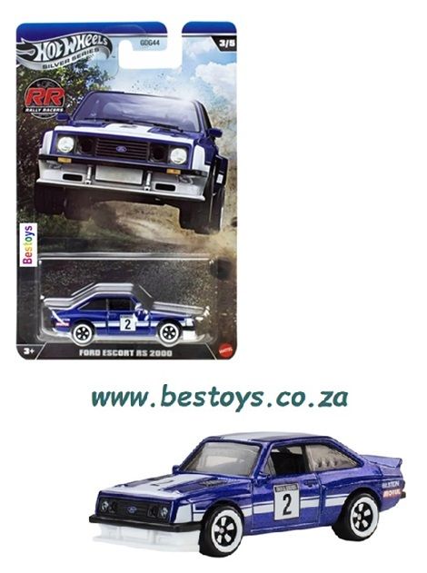 Hot Wheels Silver Series Rally Racers Ford Escort RS 2000 RS2000 No 2 Hot Wheels Silver Series Rally Racers Ford Escort RS 2000 RS2000 No 2