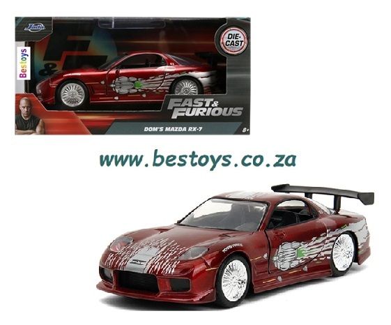 JADA 24037 Mazda RX 7 RX7 Dom Fast &amp; Furious Movie Film TV