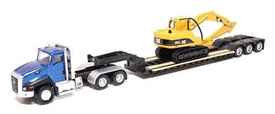 Diecast Masters 84415 CAT Caterpillar Semi Horse Truck + Lowboy Trailer + CAT 315C L Excavator