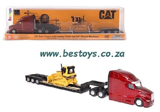 Diecast Masters 84419 Peterbilt 579 Semi Horse Truck + Lowboy Trailer + CAT Caterpillar D5M Bulldozer Diecast Masters 84419 Peterbilt 579 Semi Horse Truck + Lowboy Trailer + CAT Caterpillar D5M Bulldozer