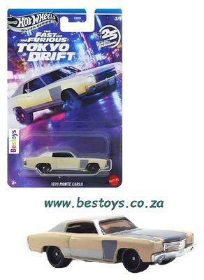 Hot Wheels Fast &amp; Furious HNR88 Tokyo Drift 25th Anniversary Chevy Chevrolet Monte Carlo 1970