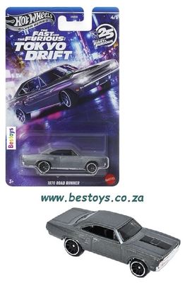 Hot Wheels Fast &amp; Furious HNR88 Tokyo Drift 25th Anniversary Plymouth Road Runner 1970