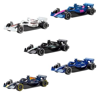 Hot Wheels JLN11 5 pk F 1 F1 Formula 1 2025 Red Bull Mercedes AMG Alpine Haas Williams