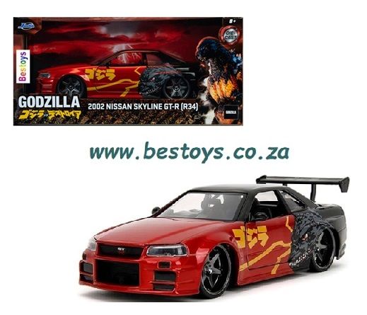 JADA 35133 Hollywood Rides Nissan Skyline GT R R34 2002 Godzilla