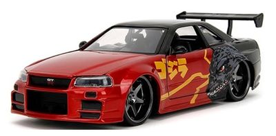 JADA 35133 Hollywood Rides Nissan Skyline GT R R34 2002 Godzilla
