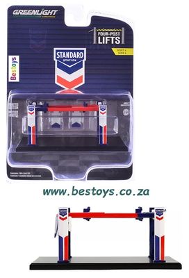 Greenlight Diecast Model Accessory Diorama Garage Workshop Four Post Lift "Standard"