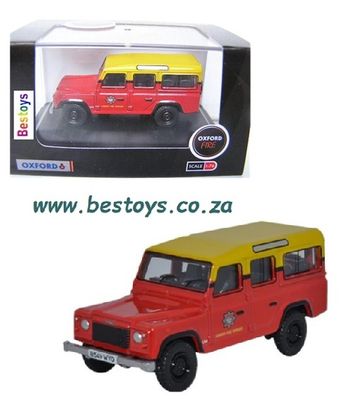 Oxford DEF011 Land Rover Defender 110 "London Fire Brigade"