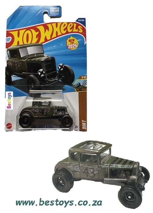 Hot Wheels First Edition 2025 140/250 Ford Model A Custom 1931 Dirt (Long card)