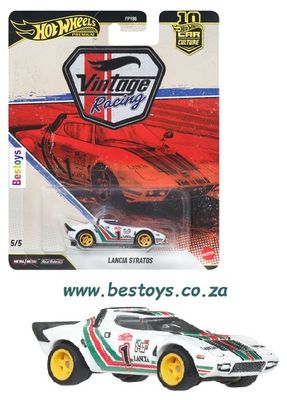 Hot Wheels Car Culture FPY86 Vintage Racing Lancia Stratos No 1