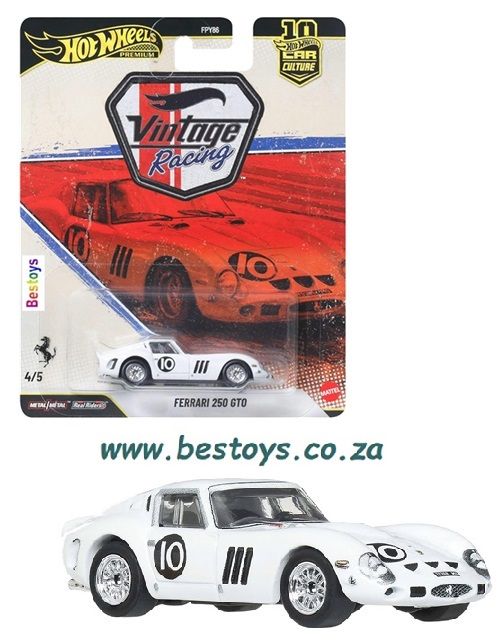 Hot Wheels Car Culture FPY86 Vintage Racing Ferrari 250 GTO No 10 Hot Wheels Car Culture FPY86 Vintage Racing Ferrari 250 GTO No 10