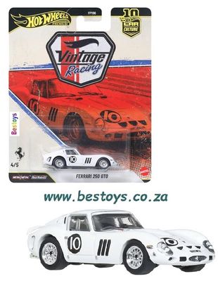 Hot Wheels Car Culture FPY86 Vintage Racing Ferrari 250 GTO No 10