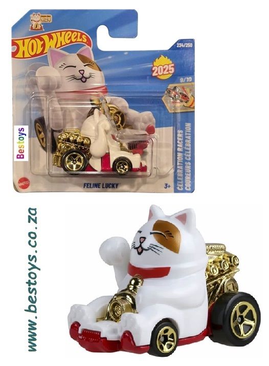 Hot Wheels First Edition 2025 234/250 Feline Lucky Celebration Racers Hot Wheels First Edition 2025 234/250 Feline Lucky Celebration Racers