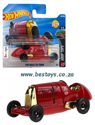 Hot Wheels First Edition 2026 131/250 Fiat Beast Of Turin Drop Tops