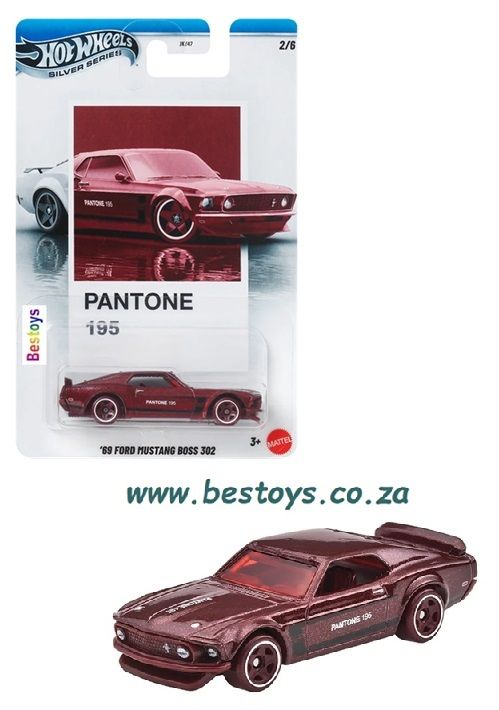 Hot Wheels Pantone Series 1 Ford Mustang Boss 302 1969 No 195