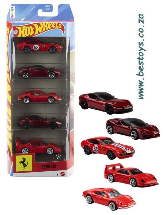Hot Wheels 2026 JLN12 5 pk Ferrari Dino 206 GT SF90 Stradale 365 GTB4 12 Cilindri F40 Competizione