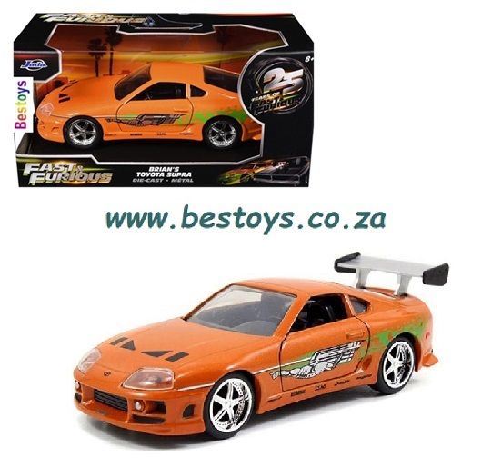 JADA Fast &amp; Furious 25th Anniversary 24037 Toyota Supra Brian Movie Film TV