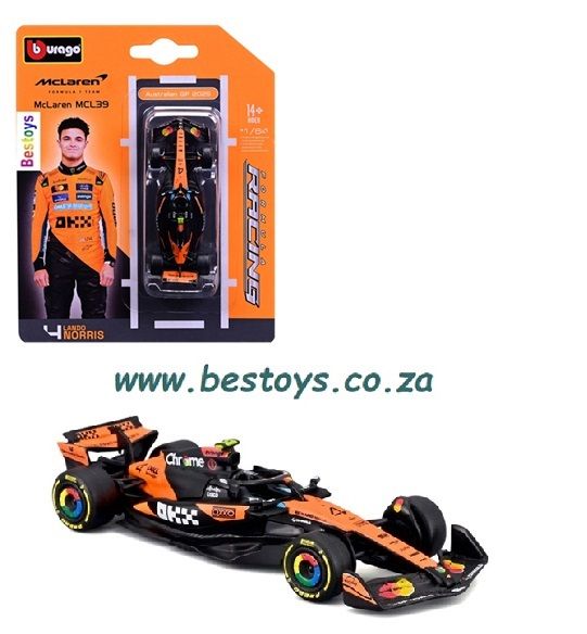 Burago 60161 Formula 1 F1 McLaren MCL39 2025 GP Norris No 4