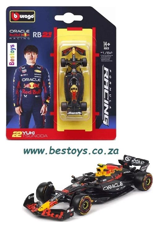 Burago 60161 Formula 1 F1 Red Bull Oracle RB21 2025 GP Tsunoda No 22