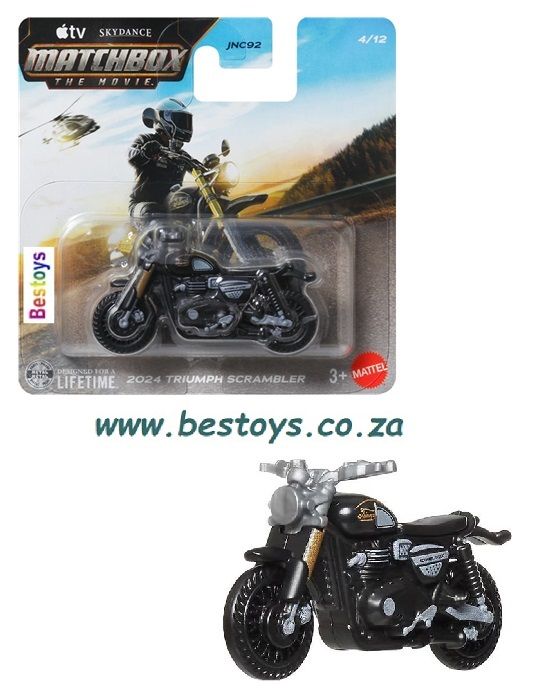 Matchbox The Movie Triumph Scrambler 2024 Bike Motorcycle Matchbox The Movie Triumph Scrambler 2024 Bike Motorcycle