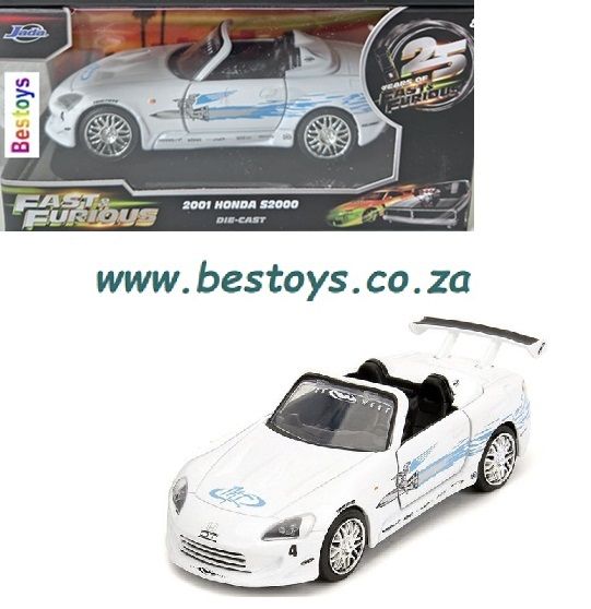 JADA Fast & Furious 25th Anniversary 24037 Honda S 2000 S2000 Movie Film TV JADA Fast & Furious 25th Anniversary 24037 Honda S 2000 S2000 Movie Film TV