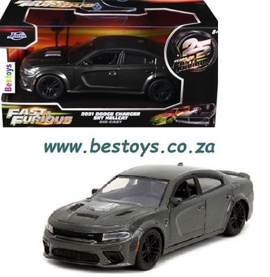 JADA Fast &amp; Furious 25th Anniversary 24037 Dodge Charger SRT Hellcat 2021 Movie Film TV