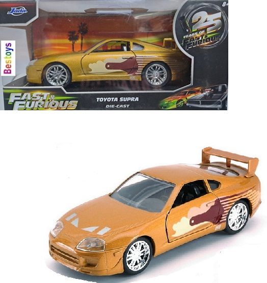 JADA Fast & Furious 25th Anniversary 24037 Toyota Supra Slap Jack Movie Film TV JADA Fast & Furious 25th Anniversary 24037 Toyota Supra Slap Jack Movie Film TV