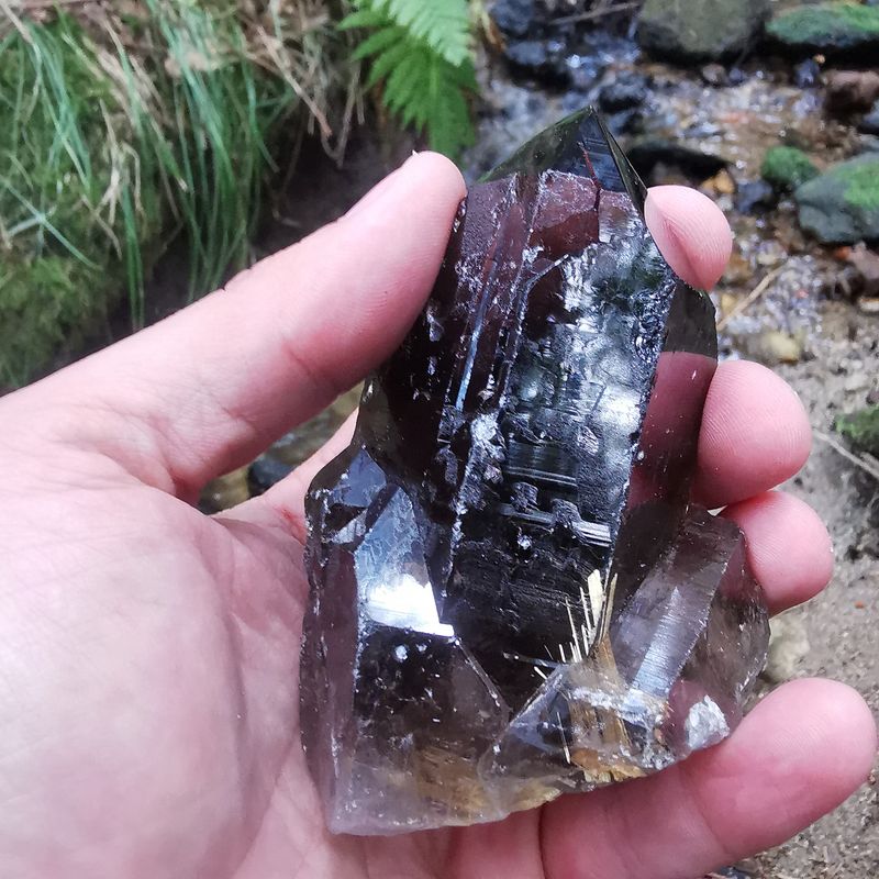 Rauchquarz Rutil-Rarität,Mineralien,Kristalle Rauchquarz Rutil-Rarität,Mineralien,Kristalle