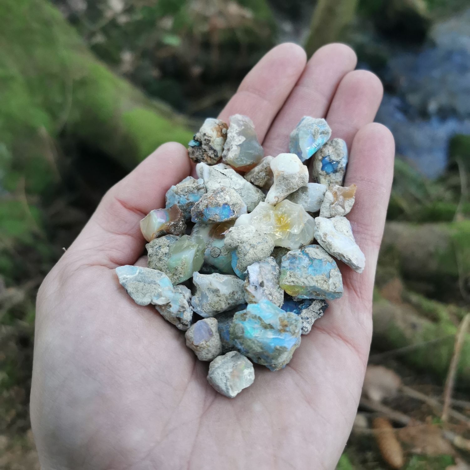 Welo Opale 410ct. Konvolut - Mineralien, Kristalle, Edelsteine, Schmuck   - herstellung