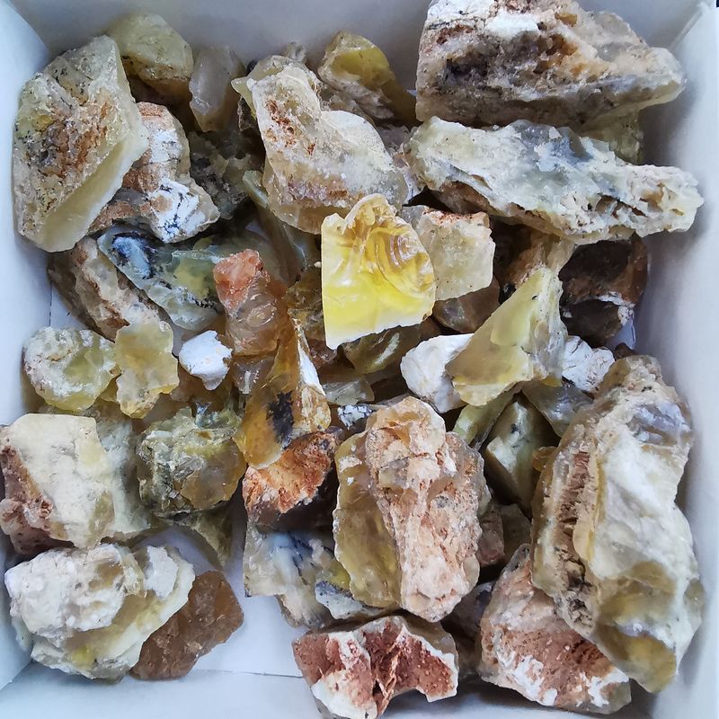 *RARITÄT* Honig Opale Tansania Konvolut - Mineralien, Kristalle, Edelsteine, Schmuckherstellung