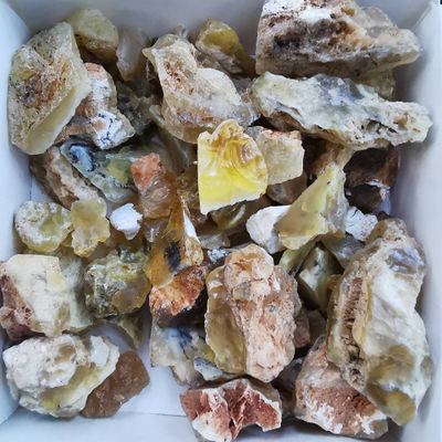 *RARITÄT* Honig Opale Tansania Konvolut - Mineralien, Kristalle, Edelsteine, Schmuckherstellung