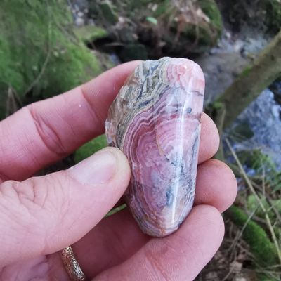 Rhodochrosit Edelstein, Hand-  schmeichler