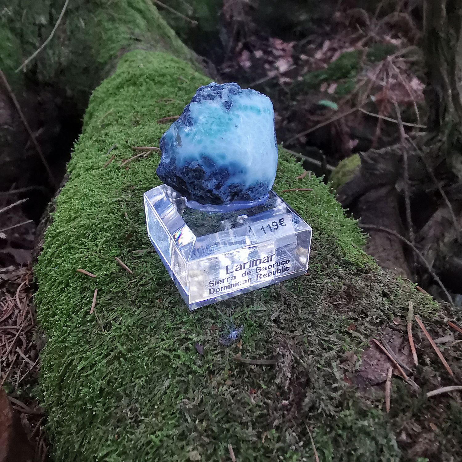 *Larimar*-  Atlantisstein, Wertanlage, Sammler-stück, Mineralien