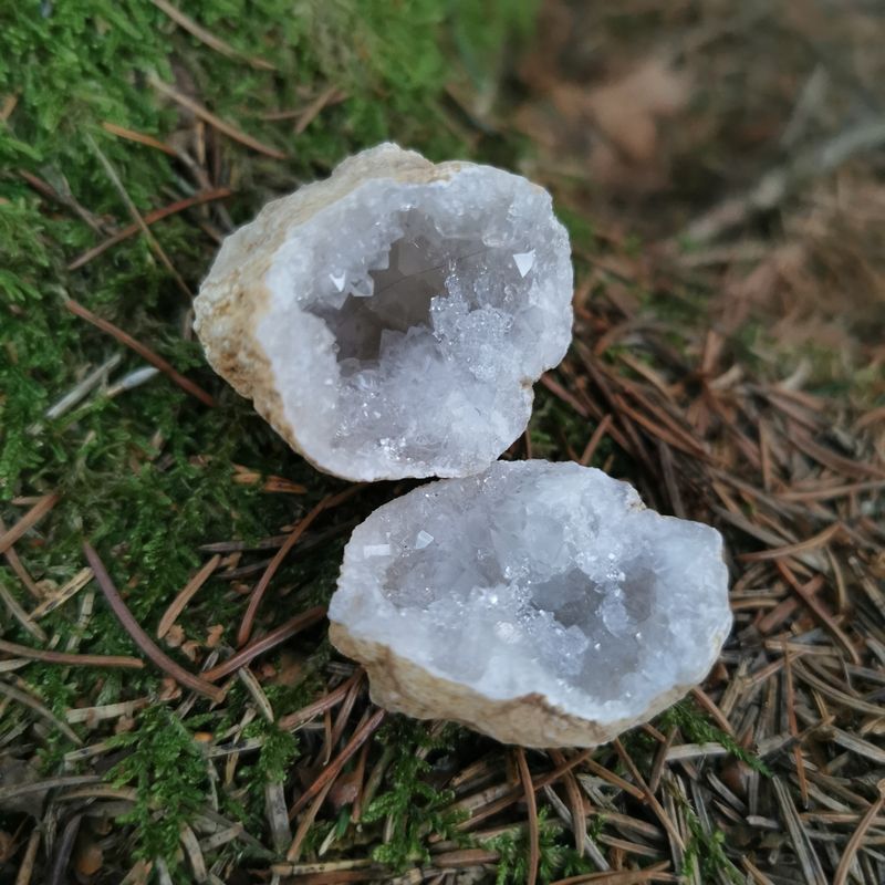 Calcit Geoden Paar