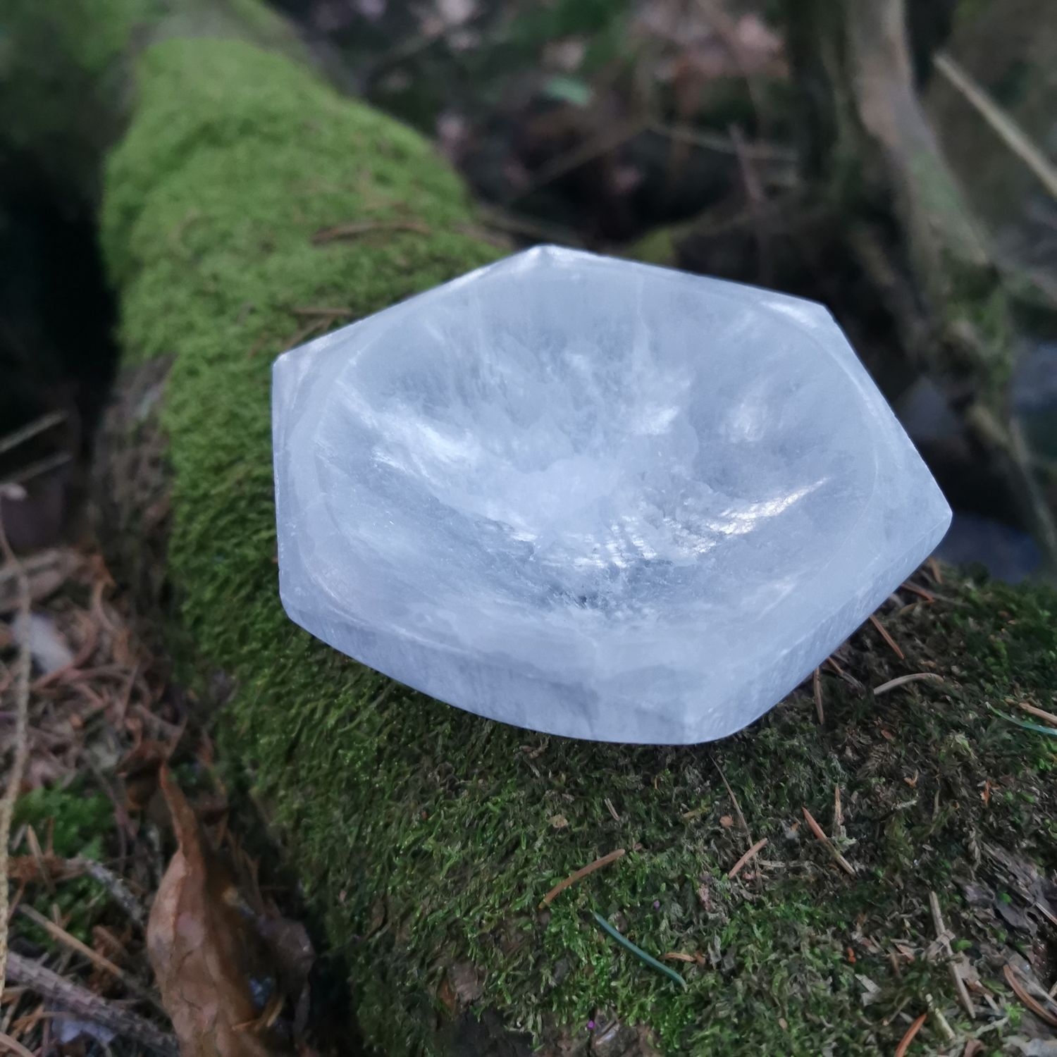 Selenit Schale eckig - Edelsteine, Mineralien Selenit Schale eckig - Edelsteine, Mineralien