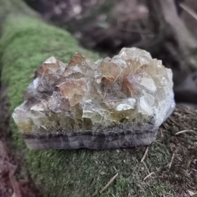 *seltene* Fluorit Mineralien-stufe Bayern *Sammler-stück*